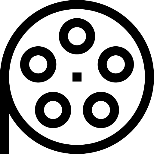Film reel video player movie film reel icon Film reel video player movie film reel icon