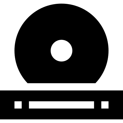 Dvd tape music and multimedia movie icon