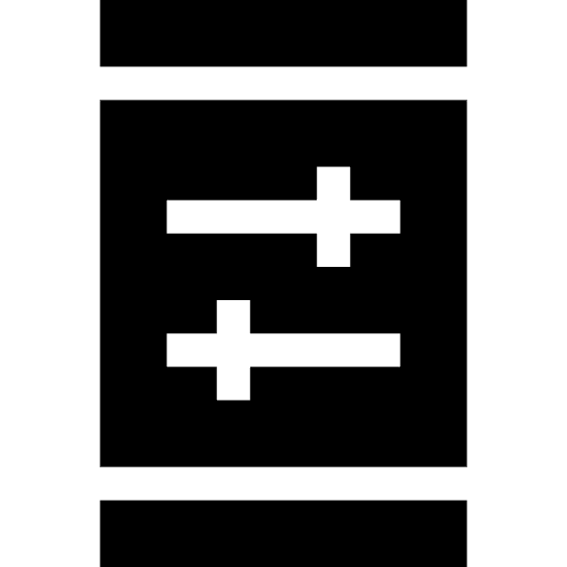 Bars translation music smartphone icon