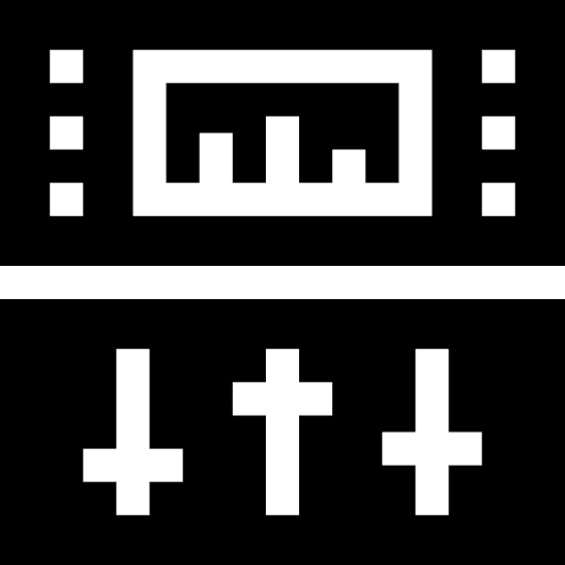 Equalizer electronics music and multimedia music mixer icon