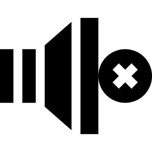 Mute music and multimedia mute multimedia icon