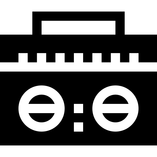 Radio vintage radio sound icon