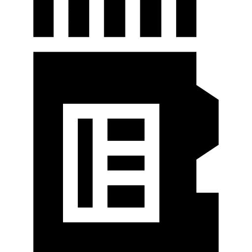 Sd card electronics music and multimedia ui icon