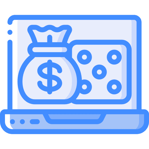 Dice play entertainment laptop icon