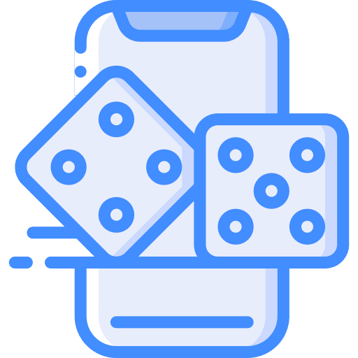 Dices gambling toy mobile icon