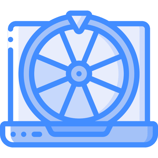 Fortune wheel fortune wheel laptop entertainment icon
