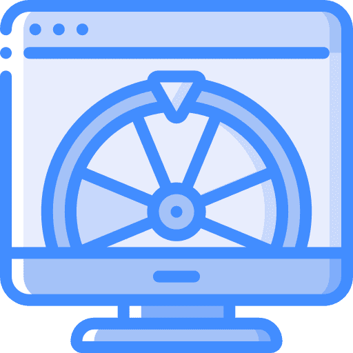 Fortune wheel lucky web browser spin icon