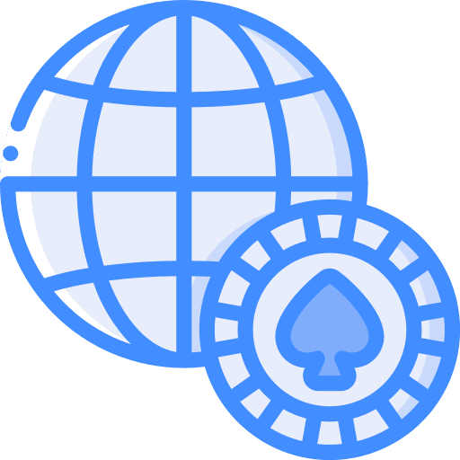 Poker chip poker chip entertainment browser icon