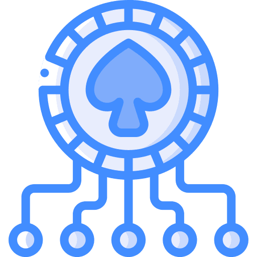 Poker chip poker chip gambling entertainment icon
