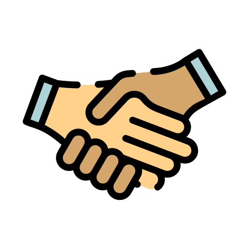 Partner partnership handshake onboard cooperation icon