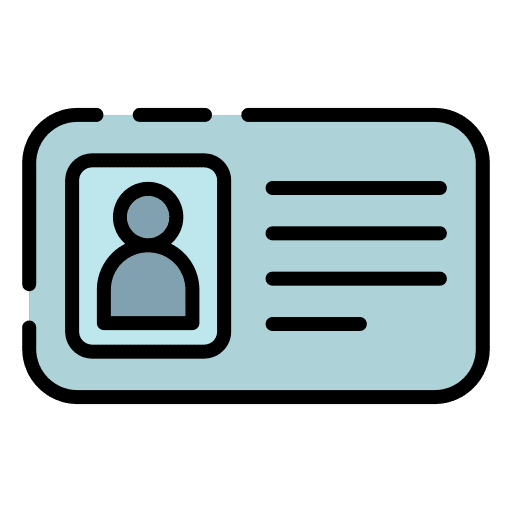 Id card user id card identification icon Id card user id card identification icon