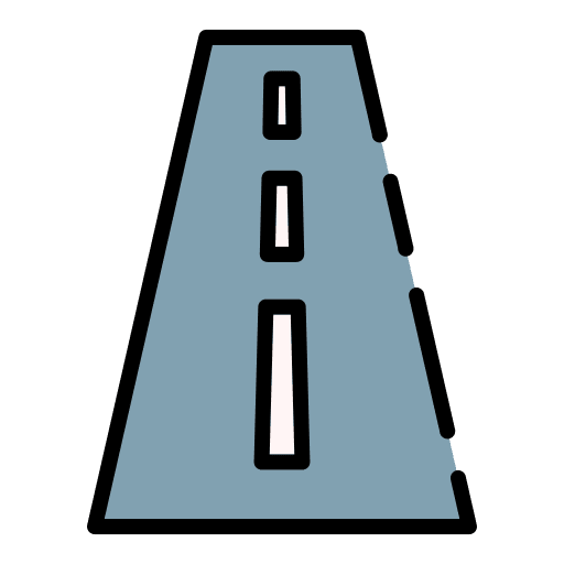 Road way road path icon Road way road path icon