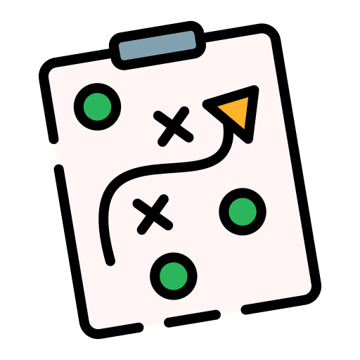 Strategy tactics planning strategic plan icon Strategy tactics planning strategic plan icon
