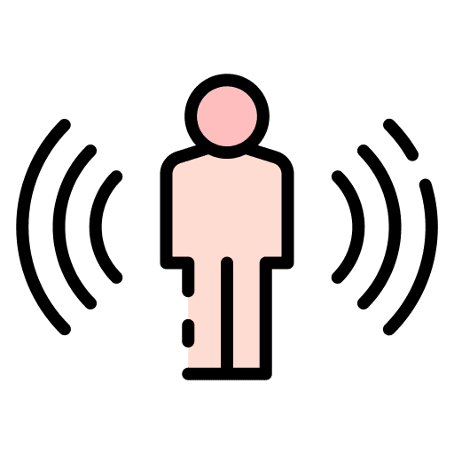 Motion sensor motion sensor electronics security icon