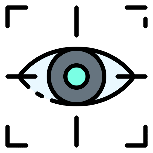 Eye scanner retinal scanner electronics eye scanner icon Eye scanner retinal scanner electronics eye scanner icon