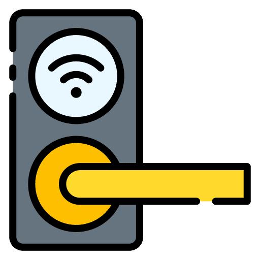 Smart door electronics smart lock smart door icon Smart door electronics smart lock smart door icon