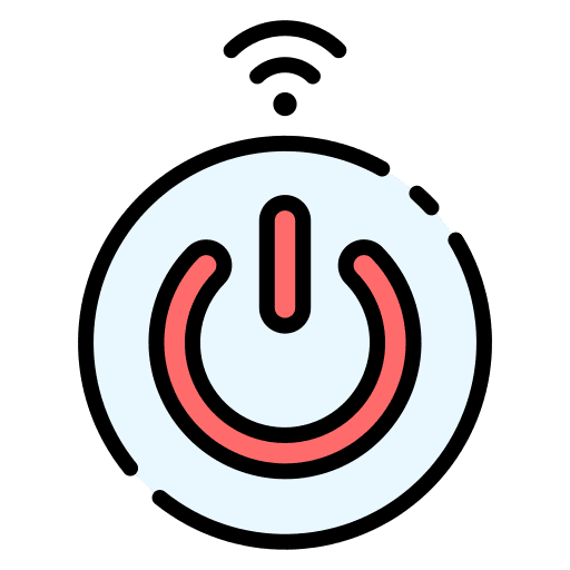 Turn off electronics power switch power off icon Turn off electronics power switch power off icon