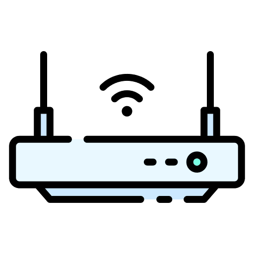 Wifi router device modem electronics icon Wifi router device modem electronics icon