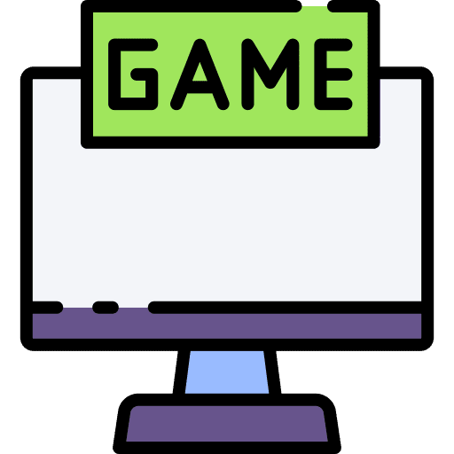 Computer game electronics gamepad game icon