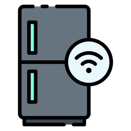 Smart fridge smart fridge wireless refrigerator icon Smart fridge smart fridge wireless refrigerator icon
