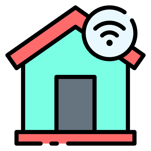 Smart home smart house technology wifi signal icon Smart home smart house technology wifi signal icon