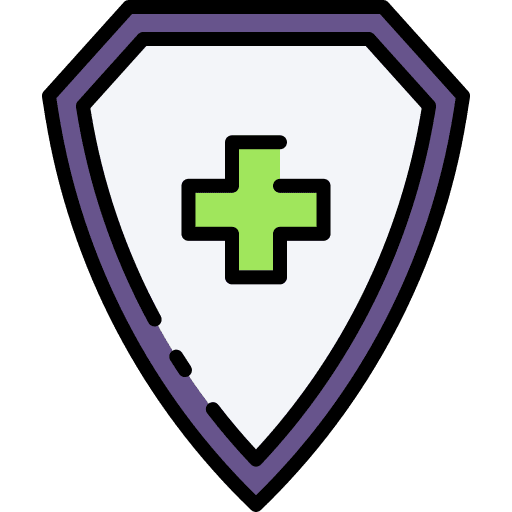 Shield health medical insurance protected icon Shield health medical insurance protected icon