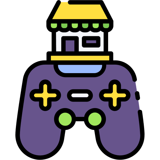 Game store store videogame buildings icon Game store store videogame buildings icon