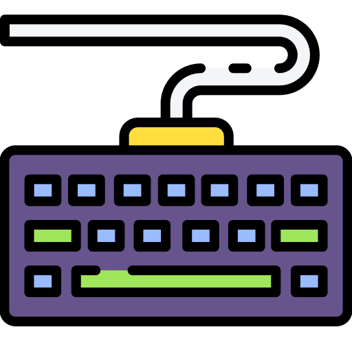 Keyboard electronic computer hardware tool icon Keyboard electronic computer hardware tool icon