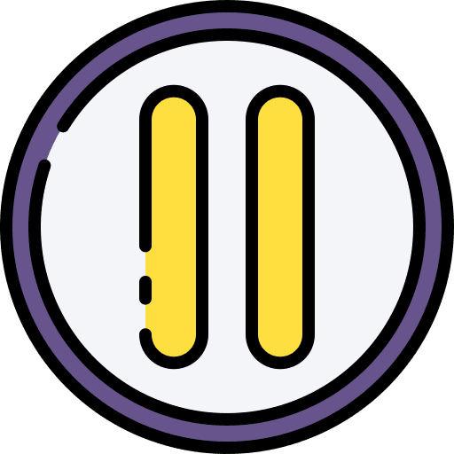 Pause multimedia control video icon Pause multimedia control video icon