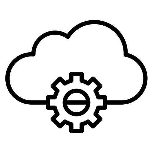 Cloud computing cloud computing settings software icon