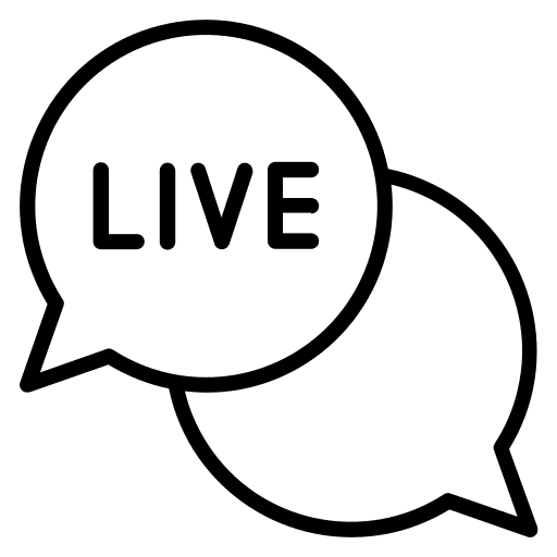 Live chat wifi live chat speech bubble icon