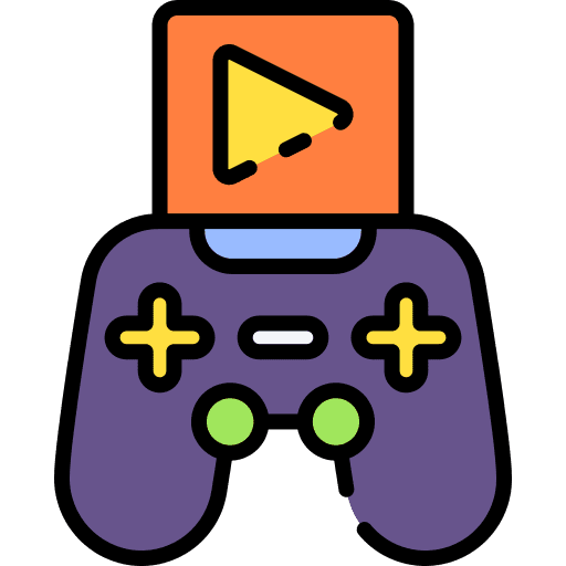 Video game gamer entertainment joystick icon Video game gamer entertainment joystick icon