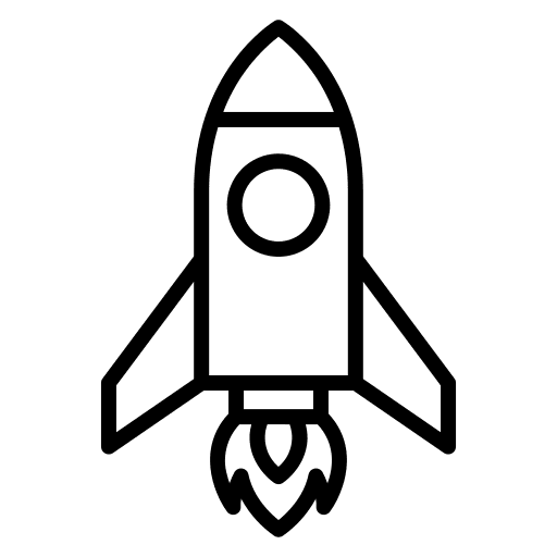 Rocket transport startup rocket icon Rocket transport startup rocket icon