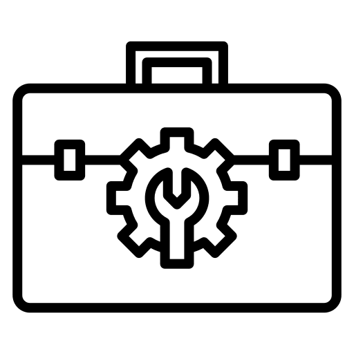 Toolbox repair kit troubleshoot carpentry icon Toolbox repair kit troubleshoot carpentry icon