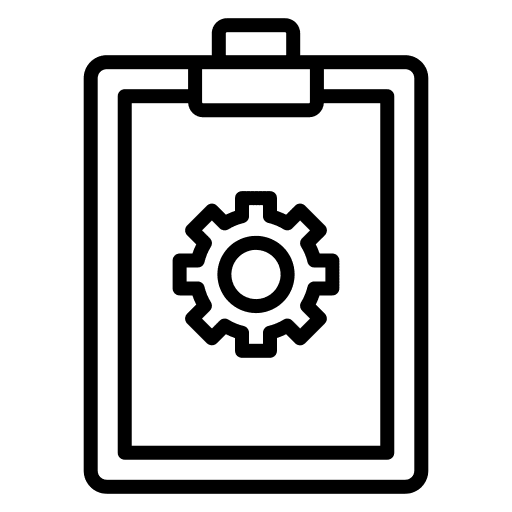 Clipboard inquiry fact document icon Clipboard inquiry fact document icon