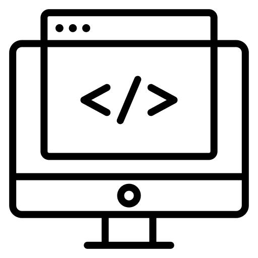 Coding web programming seo and web code icon Coding web programming seo and web code icon