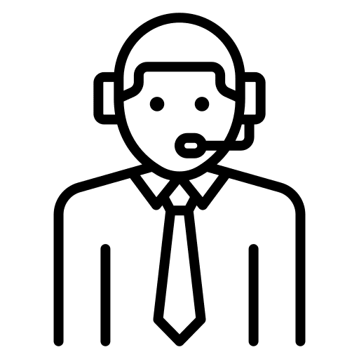 Telemarketer professions and jobs customer microphone icon Telemarketer professions and jobs customer microphone icon