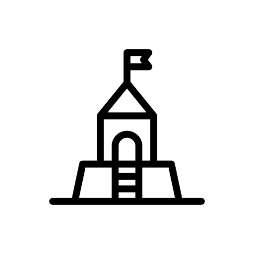 Playground construction entertainment slider icon Playground construction entertainment slider icon
