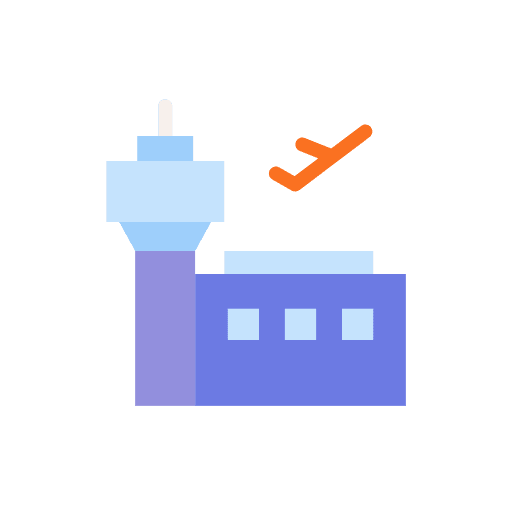 Airport flight transport airport icon