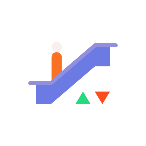 Escalator shopping center transport transportation icon Escalator shopping center transport transportation icon