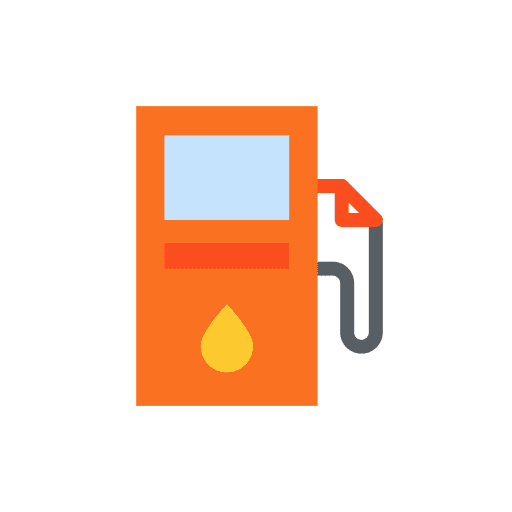 Gas station power petrol transportation icon