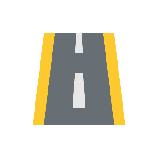 Road travel street perspective icon Road travel street perspective icon