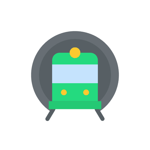 Subway transportation travel transport icon
