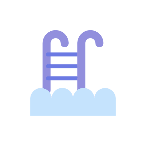 Swimming pool wellness summer water icon