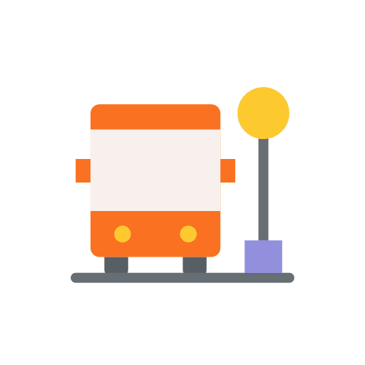 Bus stop transportation transport urban icon Bus stop transportation transport urban icon