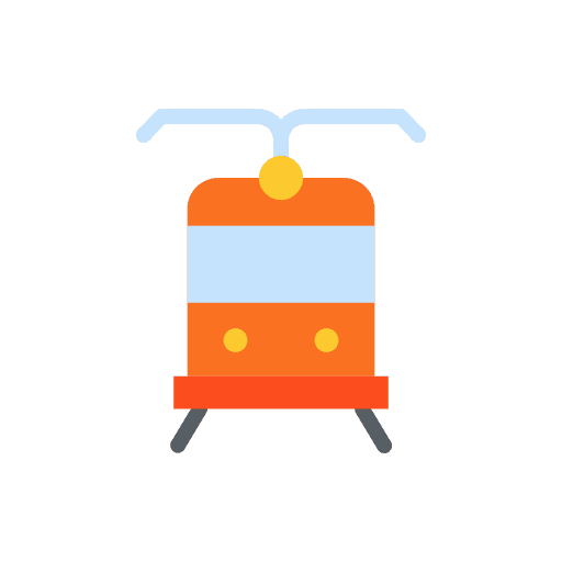 Tram tramway vehicle travel icon Tram tramway vehicle travel icon
