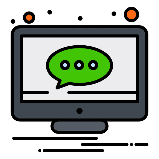 Chating communications screen chating icon