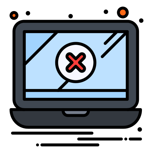 Laptop laptop electronics warning icon