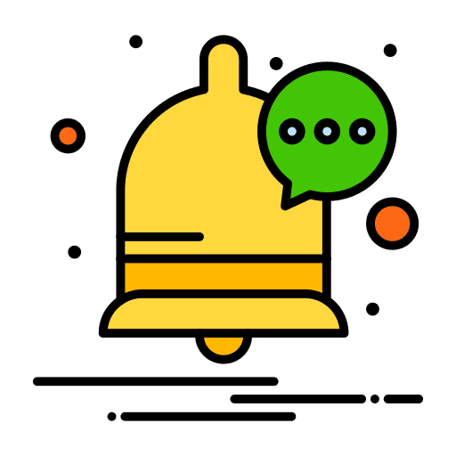 Notification communications notification chat bubble icon