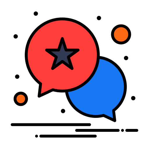 Speech bubble notification chat box talk icon